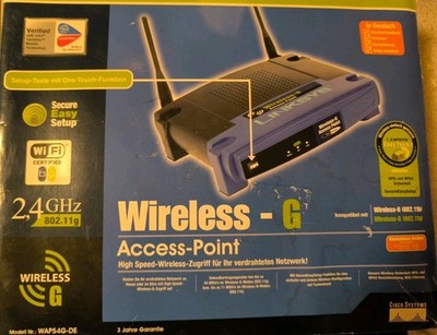 Linksys Wireless-G Access Point WAP54G-DE