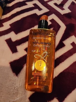 2 L'Oreal Total Repair 5 Extraordinary Oil Nutri Oils All Hair Types Loreal 3.4 