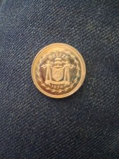 Belize 1974 25 Cents Blue Crowned Motmot Bird Silver World Coin