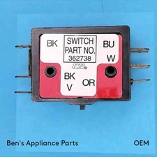 New OEM WHIRLPOOL CORP SWITCH, WASHER MOTOR 362738