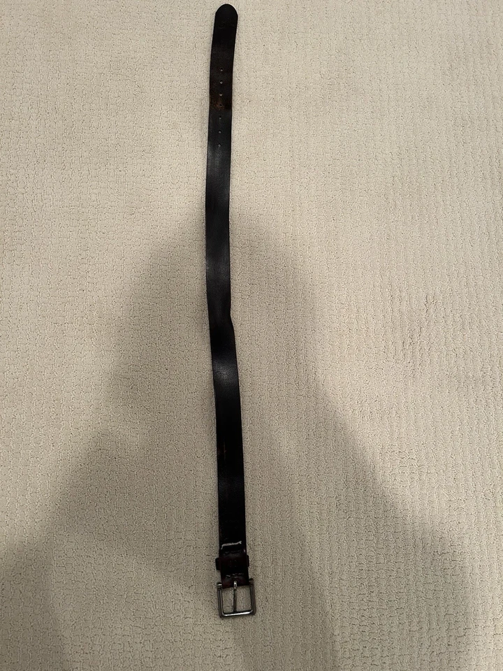 Abercrombie & Fitch Men’s Classic Brown Leather Belt Size 30 Vintage - Image 3 of 4