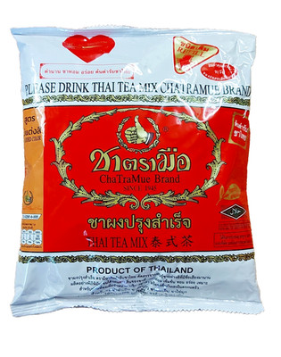 ChaTraMue Thai Teemischung Rottee Pulver 400g Original Nr. 1 Thai Eistee/Heißer Tee