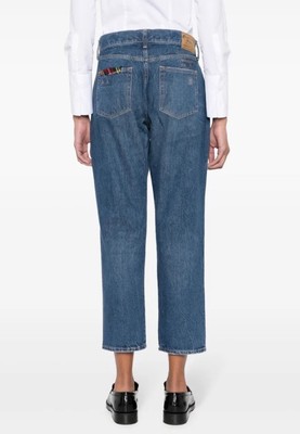 Polo Ralph Lauren Patchwork Slim Boyfriend Ankle Jeans New Size 30