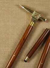 Handcrafted Brass Viking War Hammer Walking Stick | Medieval Cane