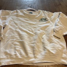 Vintage Alpine Cigarette White Pullover Sweatshirt Pullover XL Made in USA 90’s