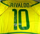 Rivaldo / Autographed Team Brazil Nike Brand Pro-Style Soccer Jersey / Beckett