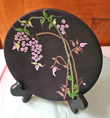 Vintage Ercole Moretti Plate Millefiori  Venetian Glass Rare 1995 Signed 