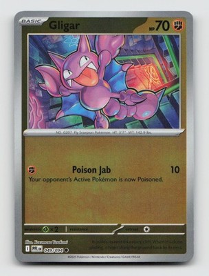 Gligar 049/094 Common PFL Phantasmal Flames Pokemon Reverse Holo NM/M