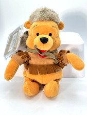 Walt Disney Store Frontier Winnie The Pooh Mini Bean Bag Plush Toy 8" New NWT