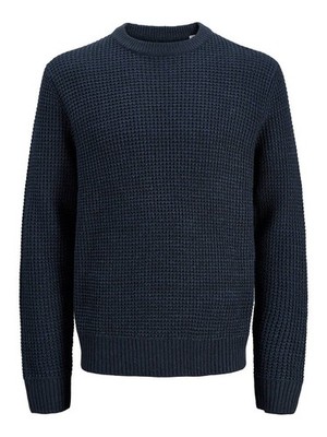 Jack & Jones Global Knit Blau - Größe L Herrenbekleidung Strick