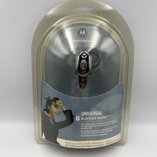 Motorola H700 Universal Bluetooth Headset Black Silver 2005 New