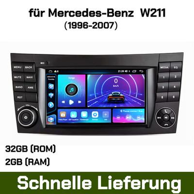 7'' Für Mercedes E-Klasse W211 Carplay Autoradio GPS Navi Siebenfarbige Lichter