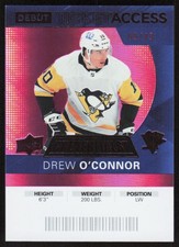 2021-22 Upper Deck Credentials #82 Drew O'Connor 2020-21 Pink #/49