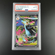 PSA 8 Mega Charizard X ex 109/094 Pokemon Phantasmal Flames Graded Card