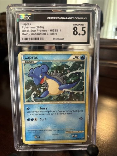 Lapras Black Star Promo HGSS14 Holo Pokemon Card CGC 8.5