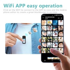 2.7K Thumb Action Camera 64GB Mini Body Camera, Wearable Pocket Cam Portable S70