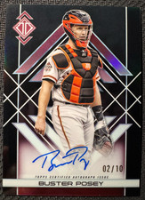 Buster Posey 2025 Topps Transcendent Icons Chrome Auto Black /10 Giants