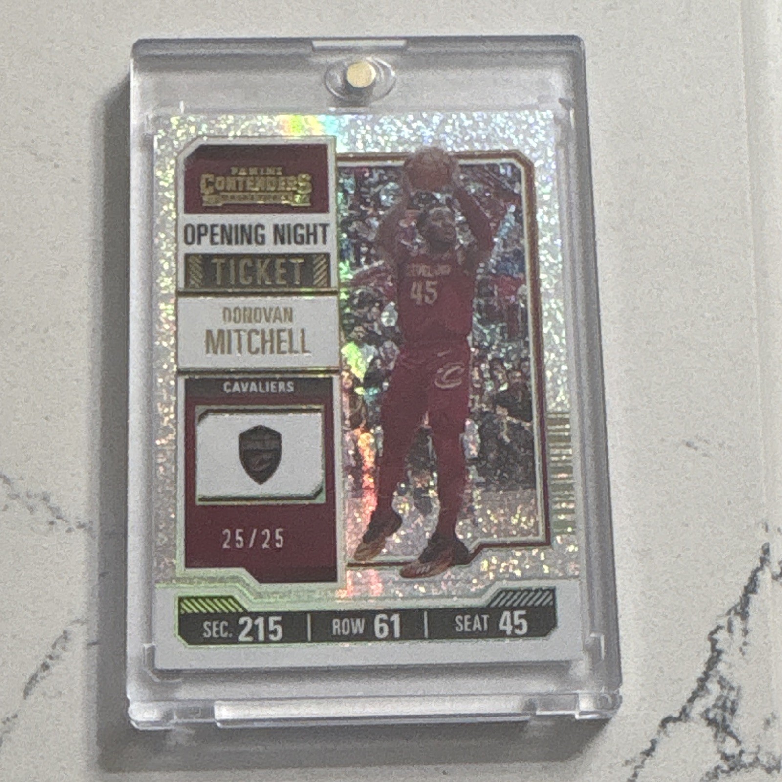 2023 Panini 25/25 Bookend 🔥 Donovan Mitchell Opening Night Ticket Cavs