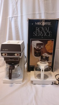 VTG MR COFFEE 12 CUP ROYAL SERVICE COFFEEMAKER & WARMER SET MCS-24W (WHITE) 1978