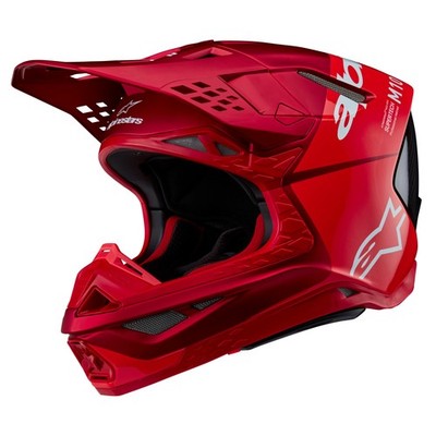 Alpinestars 8301023-3003-S Supertech S-M10 Flood Helmet Red Fluo/Red M&G Small