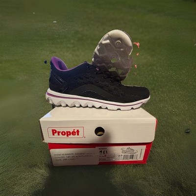 Propet Travelactiv Axial Walking  Womens Black Athletic Shoes