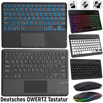 QWERTZ Beleuchtete/Touchpad Tastatur Für Lenovo Tab 10.1'' TB311XU TB311FU 2025