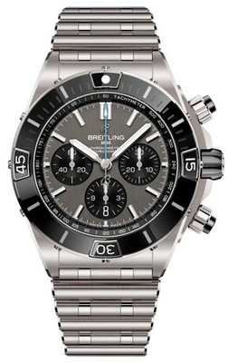 Breitling Super Chronomat B01 Grey Dial Chronograph Men's Watch EB0136251M1E1