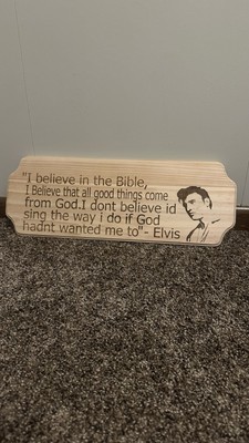 Elvis Presley House Plaque 6 x17  Add Some Charm To Your Home