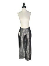 1980s Gianni Versace Silver Wool Blend Lined Pants - EU Size 40