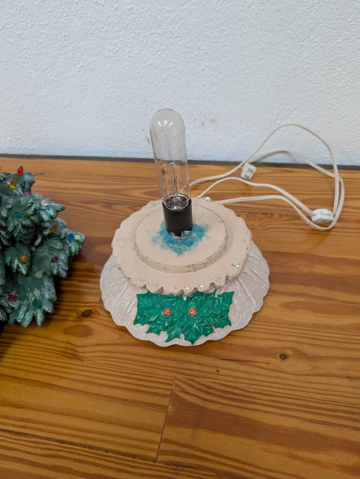 Árbol de Navidad grande de cerámica de desconocido - decoración navideña de los años 70-80 (cerámica, Foto 4 de 4