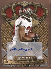 2011 Crown Royale Autographs Gold #107 Allen Bradford /499 Auto FB