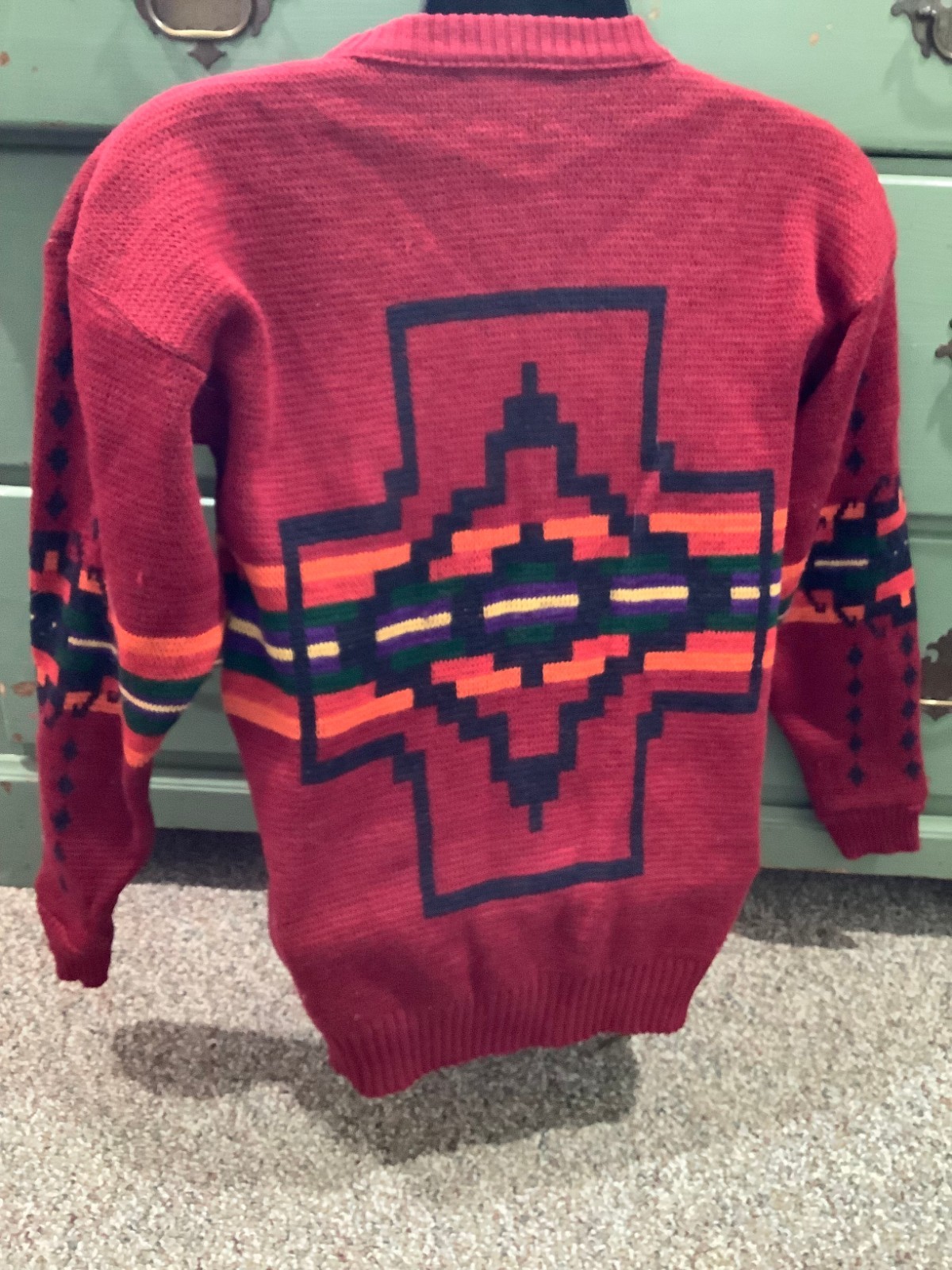 Pendleton sweater Red Chief Joseph Pattern Wool U… - image 2