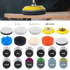 133pcs 3 Inch Sanding Disc Drill Polishing Kit Sanding Attachment, Headlight