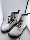 Dr. Martens Woman’s Leather Combat Boots Lace-Up White/Black Round Toe US 8 — photo 3
