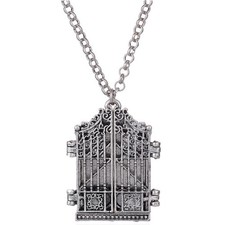 Collana con ciondolo quadro per donna foto medaglione pendenti ricordo