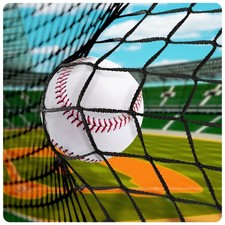 Baseball Softball Backstop Nets,Sports Net with 33ft Rope,Nylon Netting Barri...