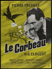 Le Corbeau The Raven Clouzot 1970s French Movie Poster Moyenne Vintage Noir Le Corbeau The Raven Clouzot 1970s French Movie Poster Moyenne Vintage Noir