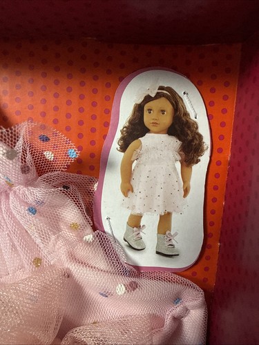 Our Generation Pink & Colorful Confetti-Print Dress Outfit for 18'' Dolls - Picture 2 of 6