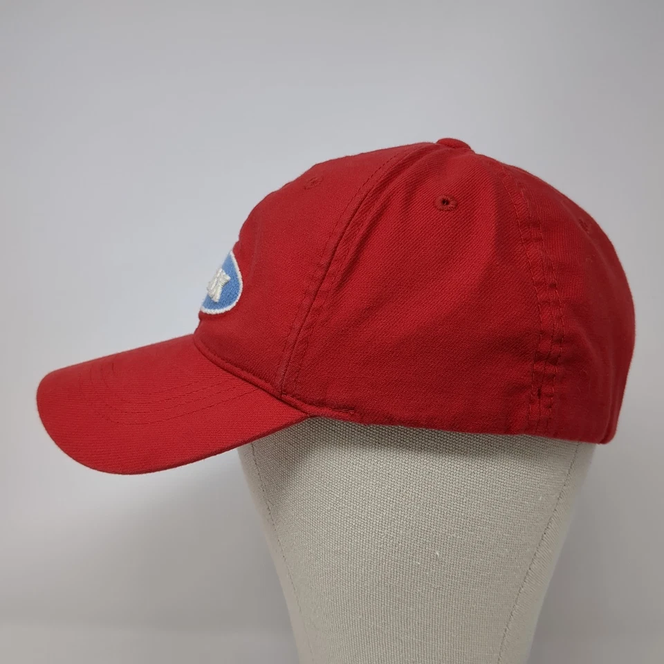 Relax Fitted Hat Red One Size Embroidered Tommy Bahama Vent Holes - Image 3 of 4