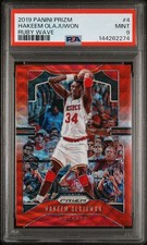 2019-20 Panini Prizm - Hakeem Olajuwon Ruby Wave Prizm PSA 9