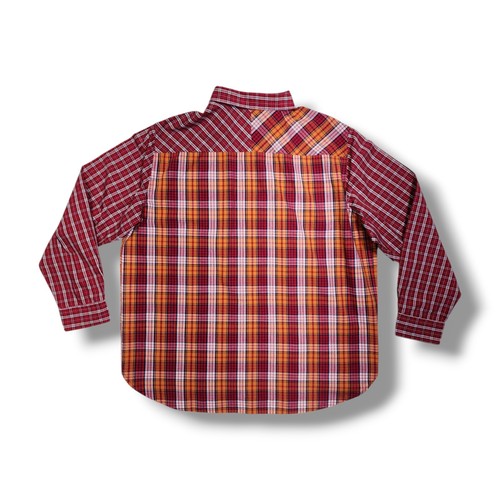 Rocawear Button Down Red/Orange Plaid Long Sleeve Shirt Street Wear Men's 3XL - Picture 2 of 15