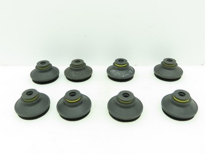 Vacuum Suction Cup Bottom 7/8''ID Top 3/8''ID Rubber/Black  LOT OF 8
