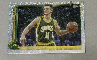 2025 Topps Flagship Sand Glitter Refractor Detlef Schremf Super Sonics