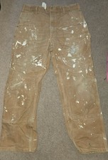Carhartt Double Knee Paint Splattered Carpenter Pants 34x34 RN14806 DISTRESSED