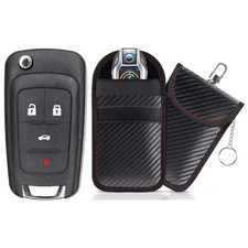 Replacement Flip Key Fob for 2015 Chevrolet Cruze FCC OHT0106  Protective Pouch