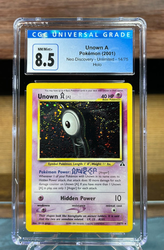 Unown [A] (Unlimited) graded CGC 8.5 for sale on eBay