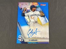 2019 BOWMAN'S BEST CJ ABRAMS B19-CJA BEST OF BLUE REFRACTOR AUTO 100/150