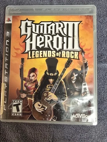 Guitar Hero III: Legends of Rock (Sony PlayStation 3, 2007)