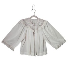 VAN RAALTE MYTH 60s Sheer Lace Peignoir Bed Jacket Coquette Soft Girl Nylon S