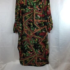 Attitudes by Renee Womens Tunic Dress Size MP Med Petite NWT Colorful